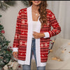 Women's Jacket Loose Printed Ethnic Style Knitted Cardigan