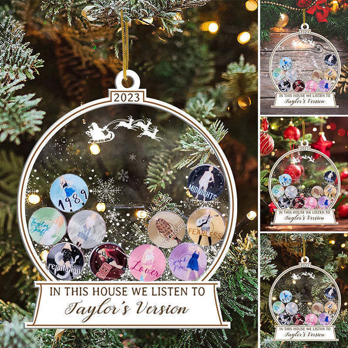 Christmas Taylor's Version Ornament Acrylic Flat Taylor