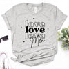 I Love My Girlfriend T-shirt Female Comic