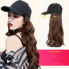 Hat Wig Ladies Long Hair One Big Wave Curly Hair Headgear Fashion Hat With Wig Net Red