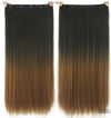 Dyed Gradual Straight Hair Clip Clip, Curtain T-color Hair Extension Piece