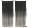 Dyed Gradual Straight Hair Clip Clip, Curtain T-color Hair Extension Piece