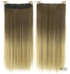 Dyed Gradual Straight Hair Clip Clip, Curtain T-color Hair Extension Piece