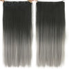 Dyed Gradual Straight Hair Clip Clip, Curtain T-color Hair Extension Piece