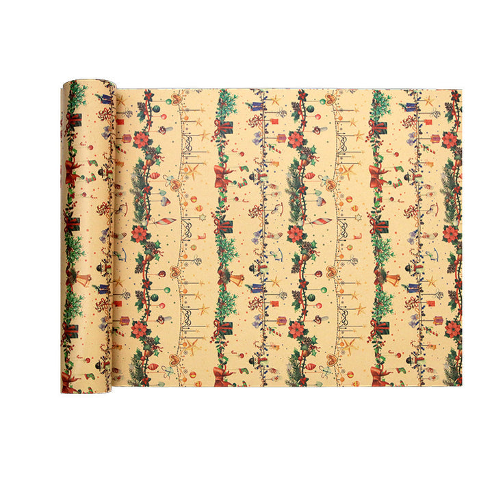 Yellow Cowhide Gift Gift Wrap Paper Christmas Printed Gift Paper