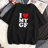 I Love My Girlfriend T-shirt Female Comic