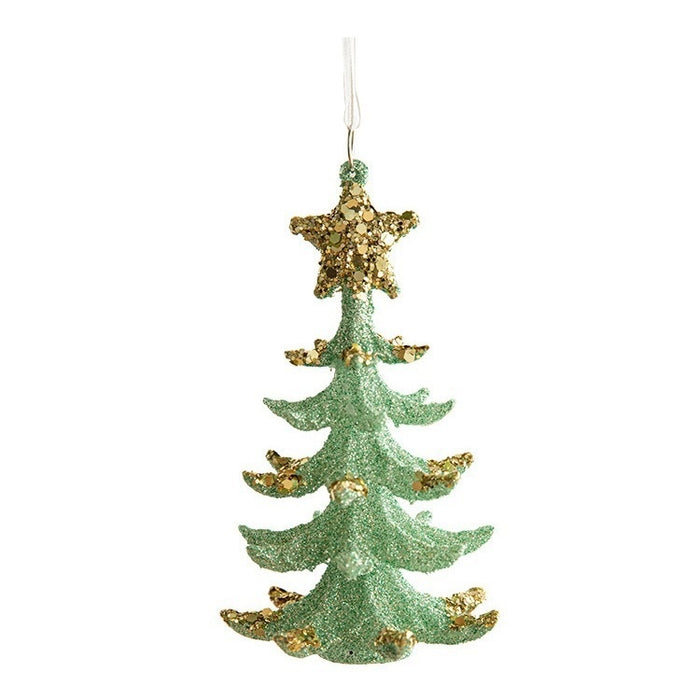 Green Butterfly Christmas Tree Plastic Pendant