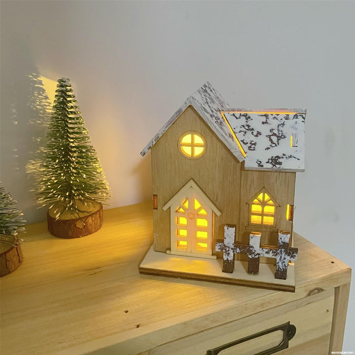 Snow Cabin Luminous Cabin Creative Christmas Decoration