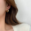 Texture Texture Ear Ring Simple Ins Cold Style High-grade Earrings