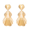 New Exaggerated Leaves Flower Earrings Women's Retro Fashion Long Alloy Flower