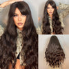 High Temperature Silk Wig With Long Curly Bangs