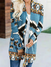 Women's Jacket Loose Printed Ethnic Style Knitted Cardigan