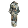 New Sunscreen Printed Long Sleeve Cardigan Bohemian Beach Dress