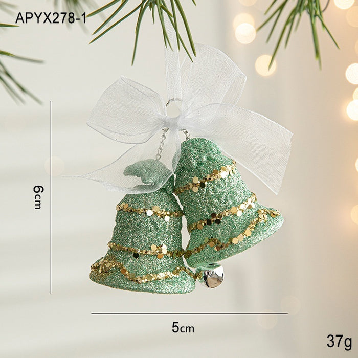 Green Butterfly Christmas Tree Plastic Pendant