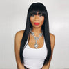 European And American Womens Long Straight Wig Headgear