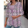 Women's Autumn New Cardigan Three-quarter Sleeve Digital Printing One-piece Chiffon Shirt