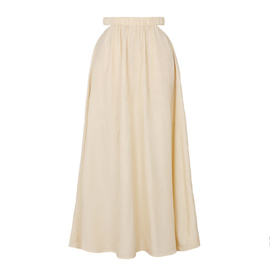 Women's High Waist Hollow-out Skirt Long