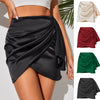 Women's Irregular Zipper Skirt Pleated