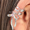 Ballet Style Ribbon Bow Earrings For Women