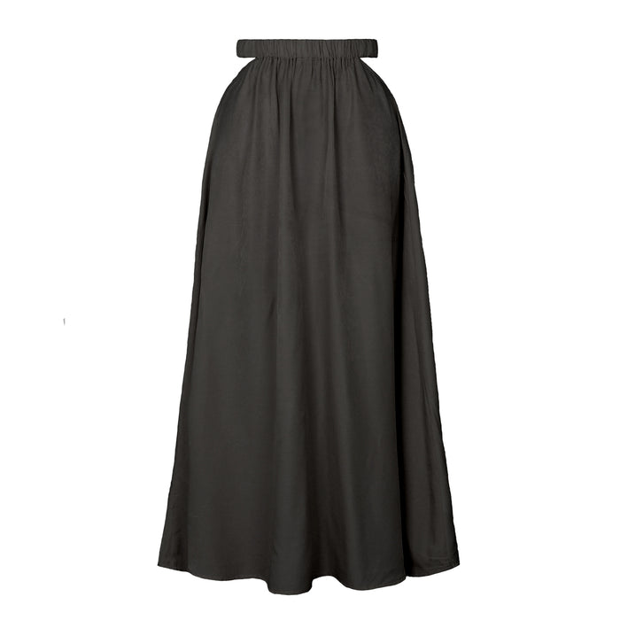 Women's High Waist Hollow-out Skirt Long