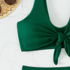 Ladies Bow Design Split Kinis