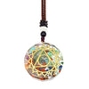 Cross-border Hot Selling Colorful Gravel Necklace Natural Crystal Pendant Multilateral Geometric Shape Ornament Wholesale