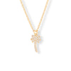 Copper Plated Gold Zircon Extended Chain Necklace