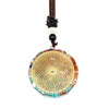 Cross-border Hot Selling Colorful Gravel Necklace Natural Crystal Pendant Multilateral Geometric Shape Ornament Wholesale