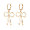 Geometric Bow Metal Earrings For Women