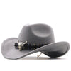 Western Denim Horn Woolen National Style Hat