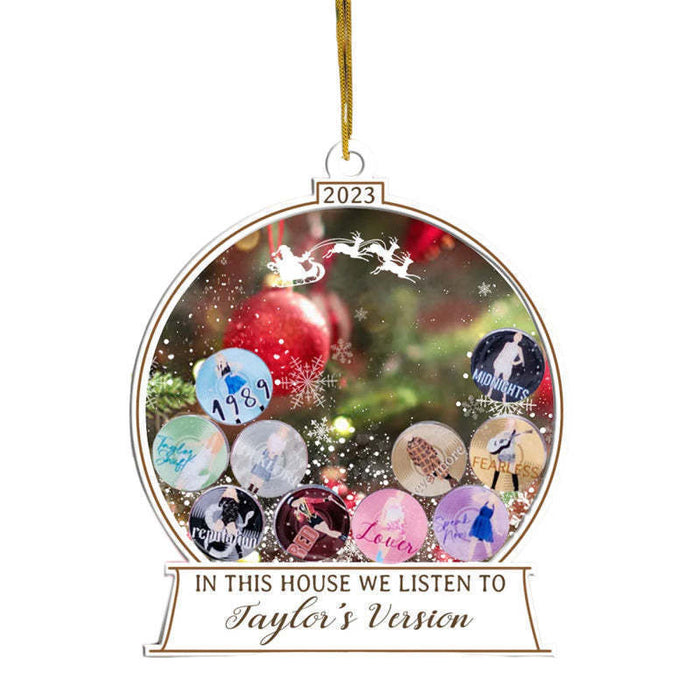 Christmas Taylor's Version Ornament Acrylic Flat Taylor