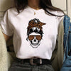 Women's Floral Skull Trendy Base Shirt