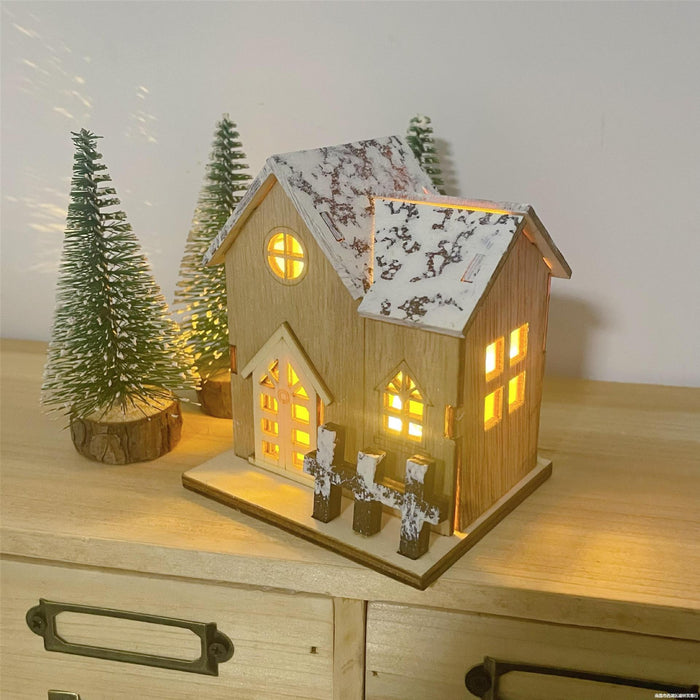 Snow Cabin Luminous Cabin Creative Christmas Decoration