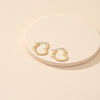 New Small Heart Earrings Simple Cutout Earrings