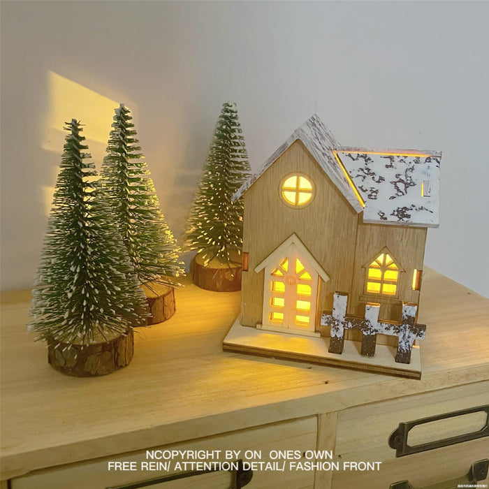 Snow Cabin Luminous Cabin Creative Christmas Decoration