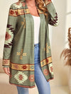 Women's Jacket Loose Printed Ethnic Style Knitted Cardigan