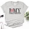 I Love My Girlfriend T-shirt Female Comic