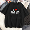 I Love My Girlfriend T-shirt Female Comic