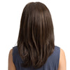 Split Shoulder-length Black Brown High-temperature Fiber Wig For Women