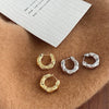 Texture Texture Ear Ring Simple Ins Cold Style High-grade Earrings